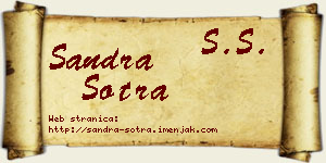 Sandra Šotra vizit kartica